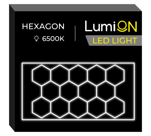 Світильник світлодіодний шестикутний LumiOn L0-1, 531 x 291 см Світильник світлодіодний шестикутний LumiOn L0-1, 531 x 291 см