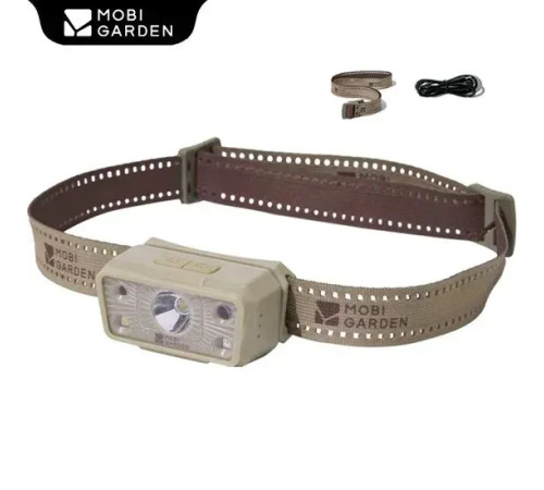 Ліхтар налобний Mobi Garden NX23673006 Zero 1200, бежевий Ліхтар налобний Mobi Garden NX23673006 Zero 1200, бежевий