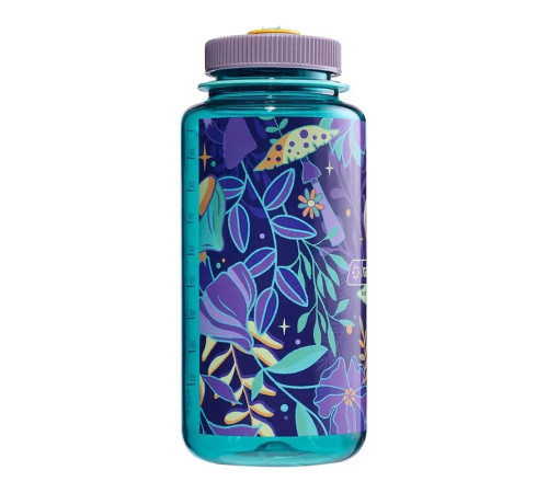 Пляшка для води Nalgene 1 л WM Blue w/Botanical Mushrooms, різнокольорова Пляшка для води Nalgene 1 л WM Blue w/Botanical Mushrooms, різнокольорова