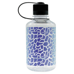 Пляшка Nalgene 500 мл NM Clear Rainbow Giraffe - біло-синій