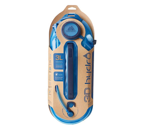 Питна система Gregory 3 л HYDRATION ACCESSORY 3D HYDRO RESERVOIR OPT.BLUE 145287/5583 Питна система Gregory 3 л HYDRATION ACCESSORY 3D HYDRO RESERVOIR OPT.BLUE 145287/5583