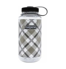 Пляшка для води Nalgene 1 л WM Beige Plaid, бежево-сіра