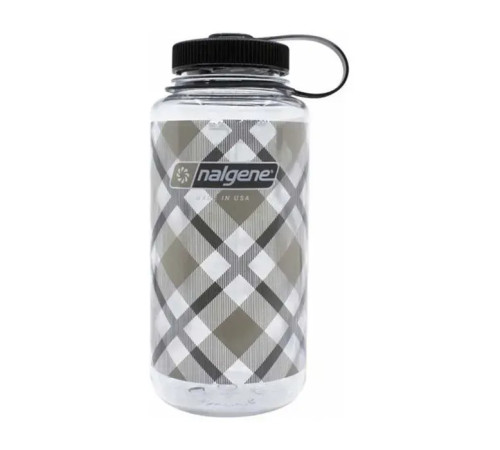Пляшка для води Nalgene 1 л WM Beige Plaid, бежево-сіра