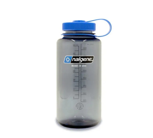 Пляшка для води Nalgene 1 л WM Happy Gene Sus, сіро-синя