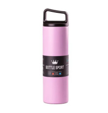 Термос Yiwu Bottle Sport 500 мл з ручкою, фіолетовий