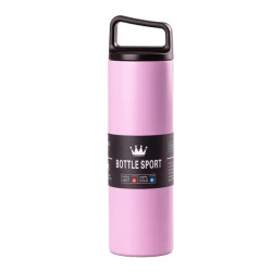 Термос Yiwu Bottle Sport 500 мл з ручкою, фіолетовий