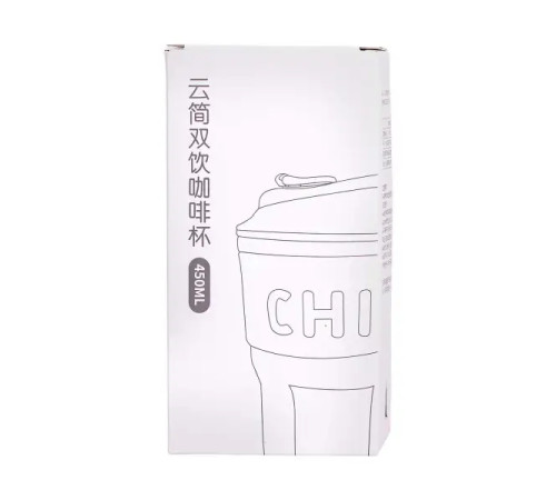 Термочашка Yiwu Chiobbe HP-14-18BL 450 мл із трубочкою, блакитна Термочашка Yiwu Chiobbe HP-14-18BL 450 мл із трубочкою, блакитна