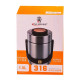 Термос для їжі TS Kitchen King Boss 1,5 л з двома контейнерами з нержавіючої сталі, червоний