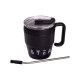 Термочашка Yiwu Coffee & Tea HP-14-23B 480 мл з трубочкою і подвійним відкриванням, чорна