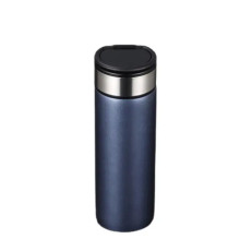 Термос Yiwu HP-14-19BL 530 мл з датчиком температури та ситечком, синій