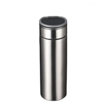 Термос Yiwu HP-14-19G 530 мл з датчиком температури і ситечком, хром