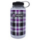 Пляшка для води Nalgene 1 л WM Purple Plaid, фіолетово-чорний