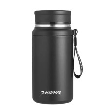 Термос Yiwu HP-14-20B Fashion 700 мл з датчиком температури та ситечком, чорний
