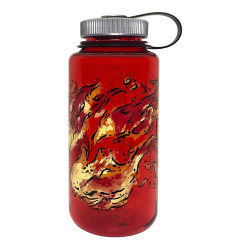 Пляшка для води Nalgene 1 л WM Red w/Fire, червоно-жовта