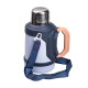 Термос Yiwu HP-14-21BL туристичний Vacuum Cup 1,5 л з фліп кришкою та складаними ручками, темно-синій