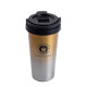 Термочашка Happy Life Creative Cafe Style 500 мл з ручкою, срібляста