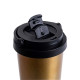 Термочашка Happy Life Creative Cafe Style 500 мл з ручкою, срібляста