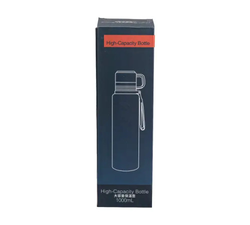 Термос Yiwu HP-14-28GR High Bottle 1 л із заварником та фліп кришкою, оливковий Термос Yiwu HP-14-28GR High Bottle 1 л із заварником та фліп кришкою, оливковий