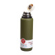 Термос Yiwu HP-14-28GR High Bottle 1 л із заварником та фліп кришкою, оливковий