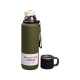 Термос Yiwu HP-14-28GR High Bottle 1 л із заварником та фліп кришкою, оливковий