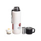 Термос Yiwu HP-14-28W High Bottle 1 л із заварником та фліп кришкою, білий