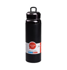 Термос Yiwu HP-14-29B Vacuum Sports 1 л з нержавіючої сталі, чорний