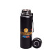 Термос Yiwu HP-14-30B Vacuum Sports 1 л з датчиком температури та ситечком, чорний