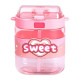 Дитяча пляшка для води Yiwu Sweet 560 мл з ремінцем, рожева