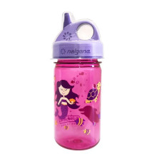 Дитяча пляшка Nalgene 350 мл Grip-n-Gulp, рожево-фіолетова