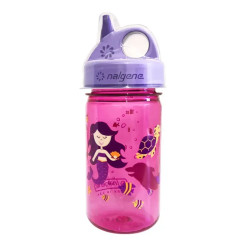 Дитяча пляшка Nalgene 350 мл Grip-n-Gulp, рожево-фіолетова