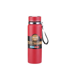 Термос Yiwu HP-14-30R Vacuum Sports 1 л з датчиком температури та ситечком, червоний  