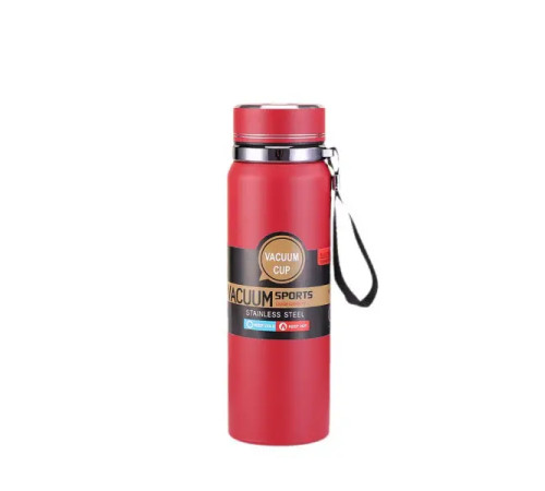 Термос Yiwu HP-14-30R Vacuum Sports 1 л з датчиком температури та ситечком, червоний Термос Yiwu HP-14-30R Vacuum Sports 1 л з датчиком температури та ситечком, червоний