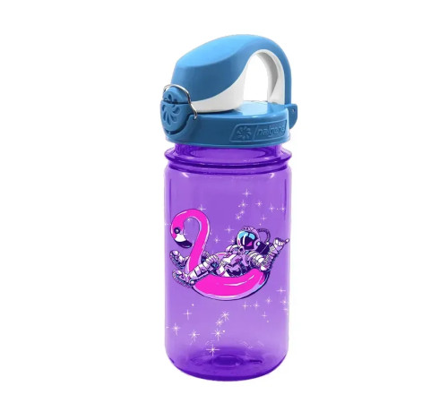 Дитяча пляшка для води Nalgene 350 мл OTF Kids, фіолетово-синя
