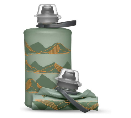 Пляшка м'яка HydraPak 350 мл Stow Mountains Sutro, зелена