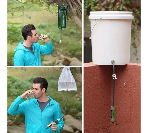 Фільтр для води портативний Miniwell L630 2000L, хакі Фільтр для води портативний Miniwell L630 2000L, хакі