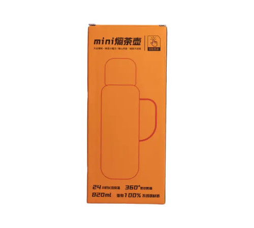 Термос Yiwu HP-14-55R 820 мл з клапаном і датчиком температури, червоний Термос Yiwu HP-14-55R 820 мл з клапаном і датчиком температури, червоний