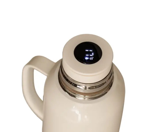 Термос Yiwu HP-14-55W 820 мл з клапаном і датчиком температури, білий Термос Yiwu HP-14-55W 820 мл з клапаном і датчиком температури, білий