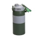Термос Yiwu HP-14-5GR Sport 600 мл з мундштуком і ручкою, сіро-зелений