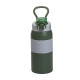 Термос Yiwu HP-14-5GR Sport 600 мл з мундштуком і ручкою, сіро-зелений