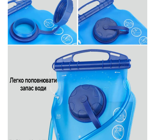 Питна система (гідратор) Rhinowalk TPU 3л RK18103 Blue Питна система (гідратор) Rhinowalk TPU 3л RK18103 Blue