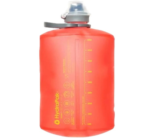 Пляшка м'яка HydraPak 500 мл Stow - червона Пляшка м'яка HydraPak 500 мл Stow - червона