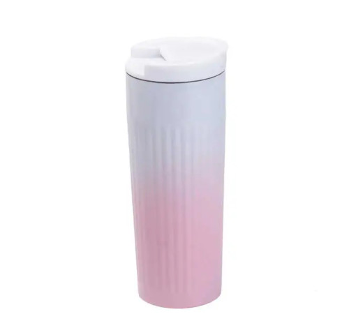 Термочашка Happy Life SEYGM 500 мл з flip кришкою, рожева Термочашка Happy Life SEYGM 500 мл з flip кришкою, рожева