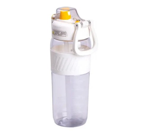 Пляшка для води Yiwu Sports 600 мл, біла Пляшка для води Yiwu Sports 600 мл, біла