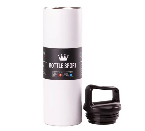 Термос Yiwu Bottle Sport 500 мл з ручкою, білий Термос Yiwu Bottle Sport 500 мл з ручкою, білий