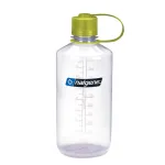 Пляшка для води NALGENE Narrow Mouth Sustain 1л - прозора із зеленою кришкою