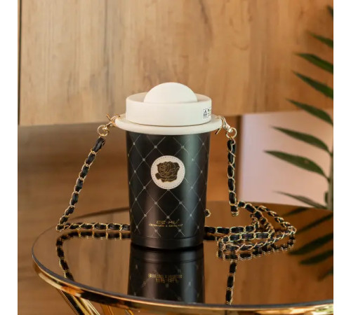 Термочашка Happy Life CC•KU 460 мл із кришкою фліп топ, чорна Термочашка Happy Life CC•KU 460 мл із кришкою фліп топ, чорна