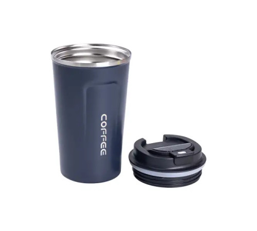 Термочашка Yiwu Coffee 380 мл з датчиком температури, синя Термочашка Yiwu Coffee 380 мл з датчиком температури, синя