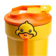 Термочашка Happy Life G. Duck 450 мл з кришкою на защіпці, жовта