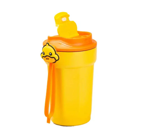 Термочашка Happy Life G. Duck 450 мл з кришкою на защіпці, жовта Термочашка Happy Life G. Duck 450 мл з кришкою на защіпці, жовта