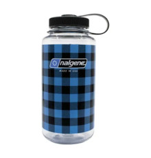 Пляшка для води Nalgene 1 л WM Plaid, синьо-чорна